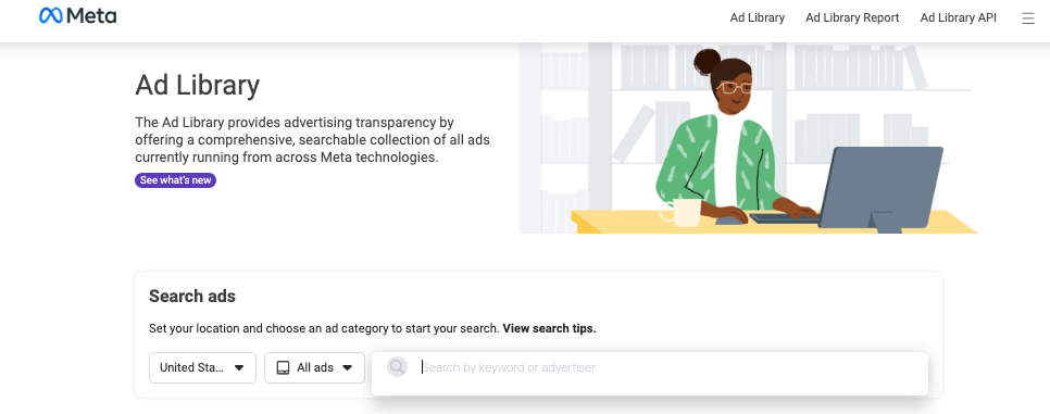 facebook ad library for competitive research
