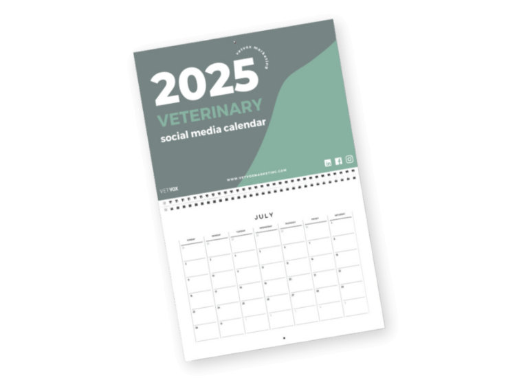 veterinary social media calendar