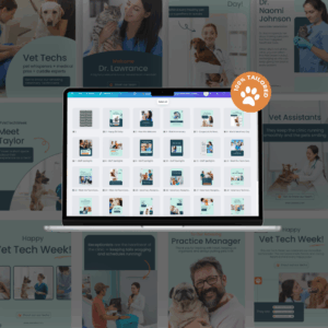 Veterinary Team Celebration Posts Bundle